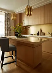 Kitchen design in gold