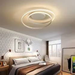 Какие светильники лучше для натяжного потолка в спальне фото