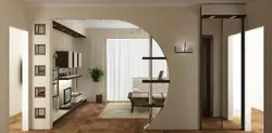 Design of doorways without doors in an apartment photo