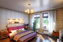 Bedroom With Clapboard Inside Photo