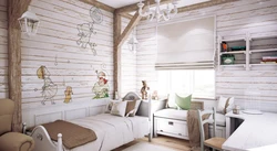 Bedroom With Clapboard Inside Photo
