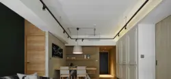 Трековая система освещения на кухне фото