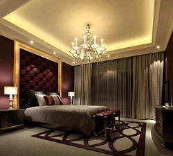 Спальня в бордовом цвете дизайн фото