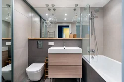 Дизайн ванны с туалетом 2х2