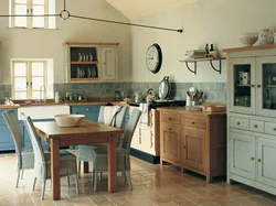 Kitchen in retro style photo interior