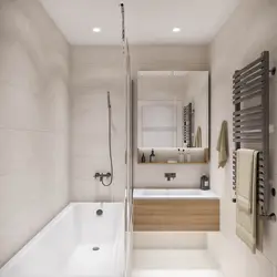 Bathroom design 5 square meters with shower and toilet