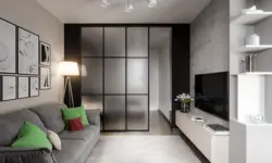 Living room designs in an apartment with a partition