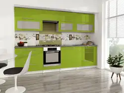 Cappuccino color photo kitchen furniture