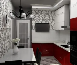 Kitchen interior design 9 meters