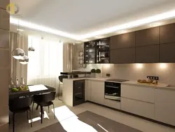 Kitchens 14 Sq M Design In A Modern Style In Light Colors