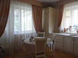 Interior of a kitchen with a balcony door