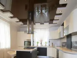 Photo of kitchen suspended ceilings in a modern style