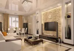 Decorating a living room in an apartment in a modern design style