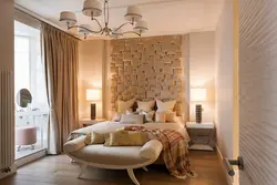 Bedroom interior design in warm colors