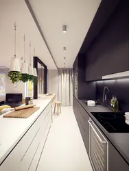 Narrow Kitchen Interior