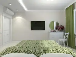 Дызайн спальні бела зялёны