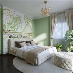 Bedroom Design White Green