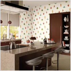 Wallpaper For Kitchen Interior Design Washable