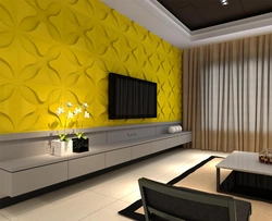 3d panels in the living room interior
