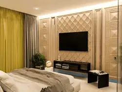 3d panels in the living room interior