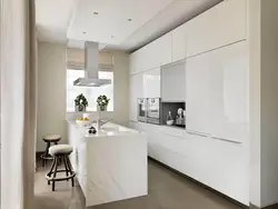 Kitchen design up to the ceiling in a modern style