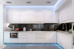 Kitchen design up to the ceiling in a modern style