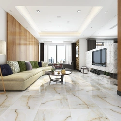 Living room tile floor design