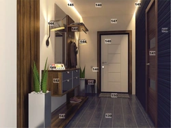 Hallway design 3 sq.m.