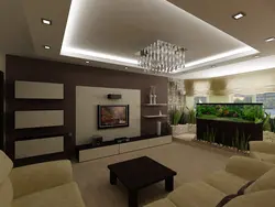 Design Of A Square Living Room In A House