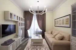 Rectangular Living Room Interior Design Photo