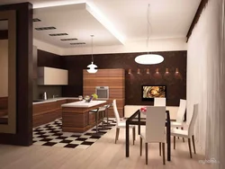 Interior photo of kitchen dining room