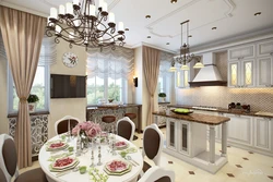 Interior photo of kitchen dining room