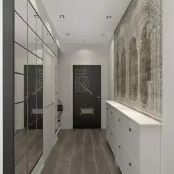 Hallway design in an apartment 8 sq m