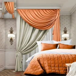 Beautiful Curtains For The Bedroom In Modern Style Photo