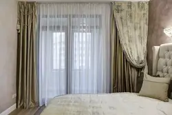 Красивые шторы в спальню в стиле современная фото