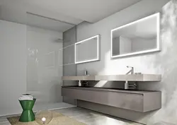 Bathroom Interior With Two Sinks