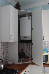 How to hide a gas boiler in the kitchen photo ideas