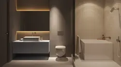 Modern minimalist bath design