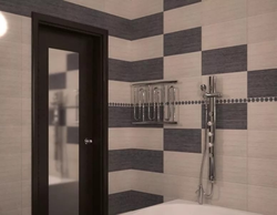 Design how to lay tiles in the bathroom