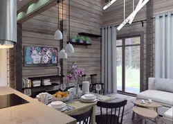 Timber House Inside Kitchen Interior