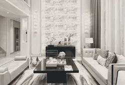 Fashionable wallpaper for living room interior design photo