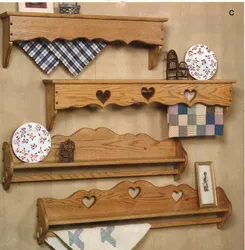 Wall shelves for the kitchen photos in the interior with your own