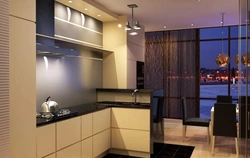 Кухня Гостиная С Балконом И Окном Дизайн