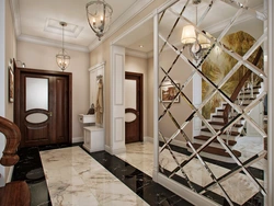 Tiles In The Interior Of The Hallway On The Walls