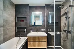 Interiors of bathrooms in panel houses