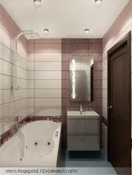 Interiors of bathrooms in panel houses