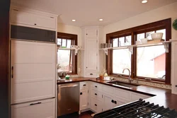 Kitchen With High Window Photo