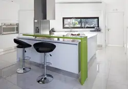 Kitchen photo with bar counter your home