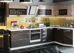 What kind of kitchens are there in apartments photo