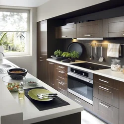 What kind of kitchens are there in apartments photo